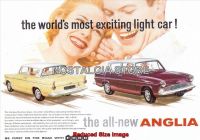 1960 Ford Anglia Advert - Retro Car Ads - The Nostalgia Store